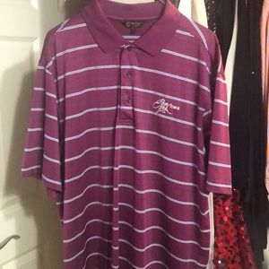 Men’s golf shirt in purple